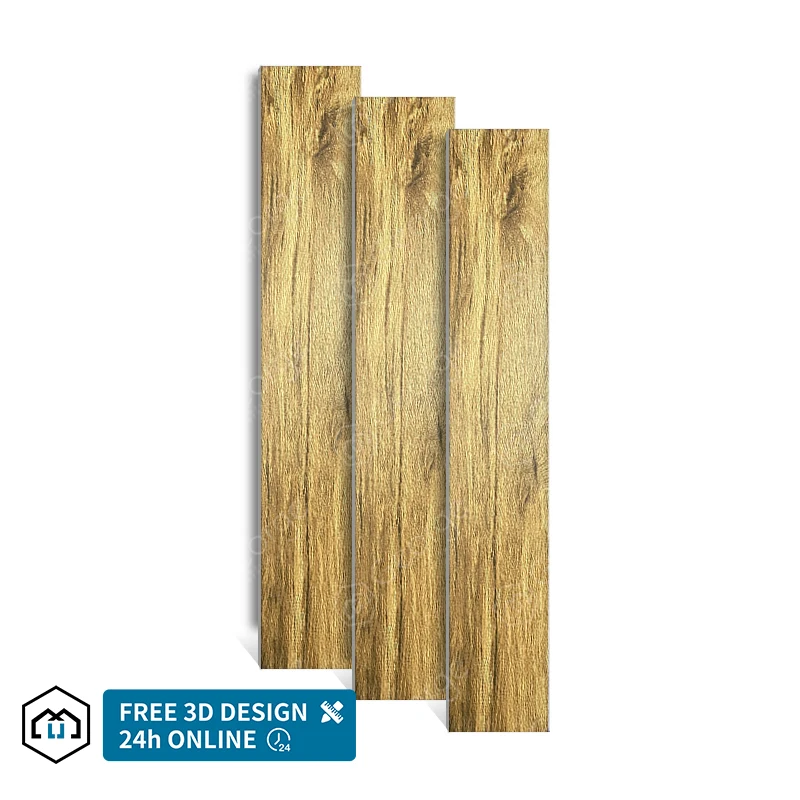 Wood Floor Tile Foshan High Brown Color Cheap Interlocking Wood Floor Tile 150x900