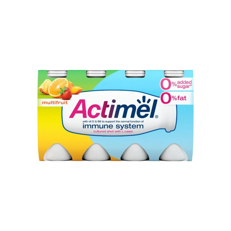 Cheap Price Actimel Multifruit Yoghurt Drink 8 X 100G