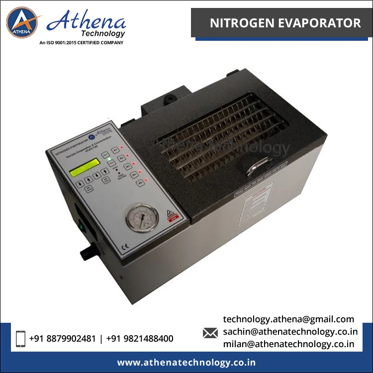 India Origin Manufacturer Selling Patent Design Automatic Laboratory Purpose 100 Sample Concentration Nitrogen Evaporator
