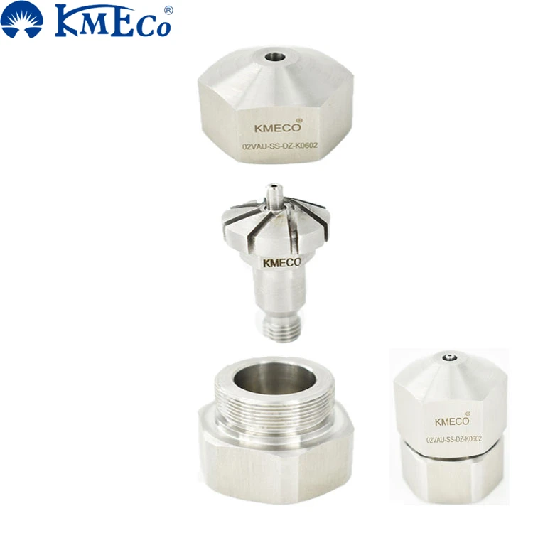 KMECO Auto Jet customized  Stainless Steel Air Atomizing Spray Nozzle