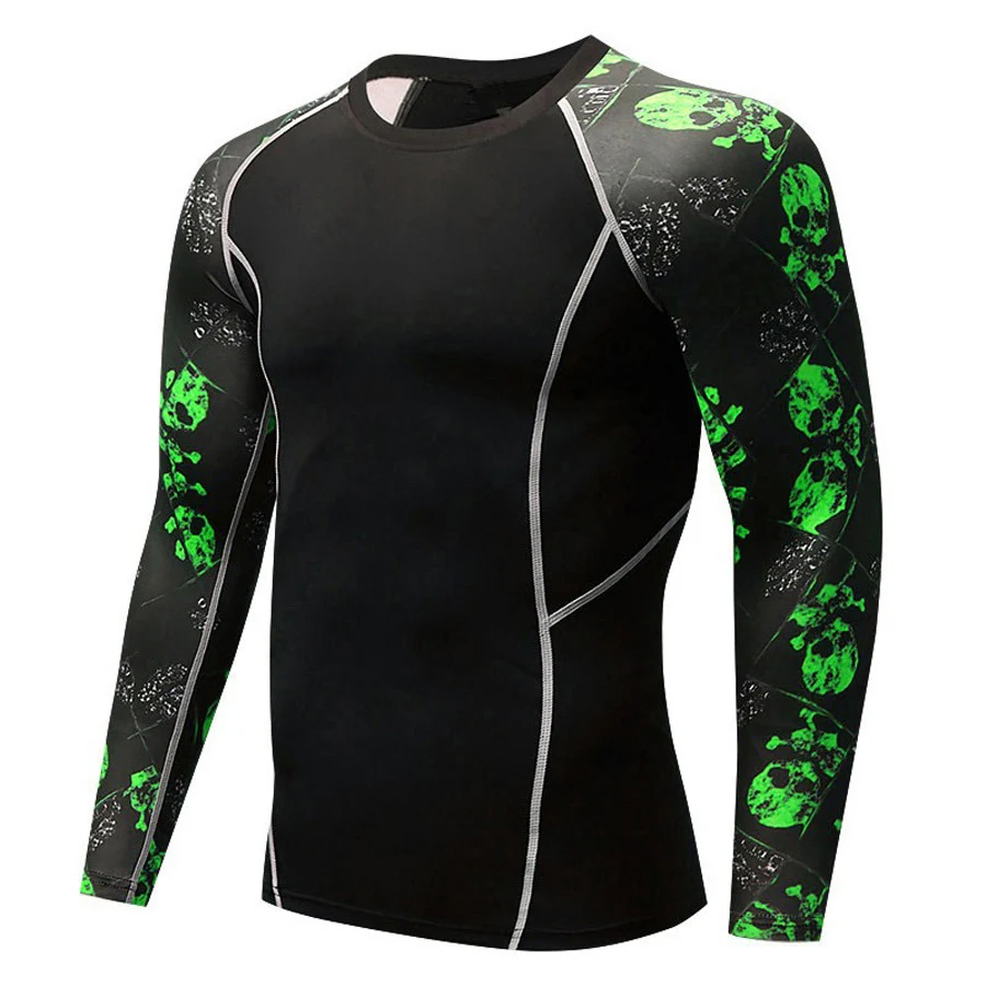 New Latest Design 2022 Men Wear Swimming Shirt Rash Sun Protection Clothing Printed Rash Guard For Men