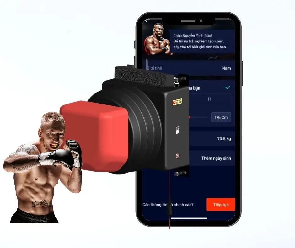 Champio Tri Luc Master boxing training machine: Dominate the dojo, train quick reflexes with precise mental exercises