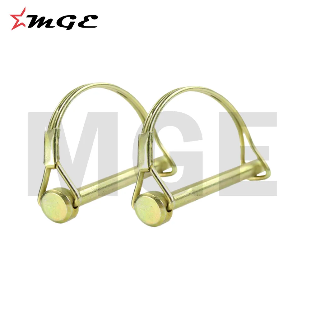 Golden Zinc plated Strong Round Shaped PTO Pins For Farm Implements Parts
