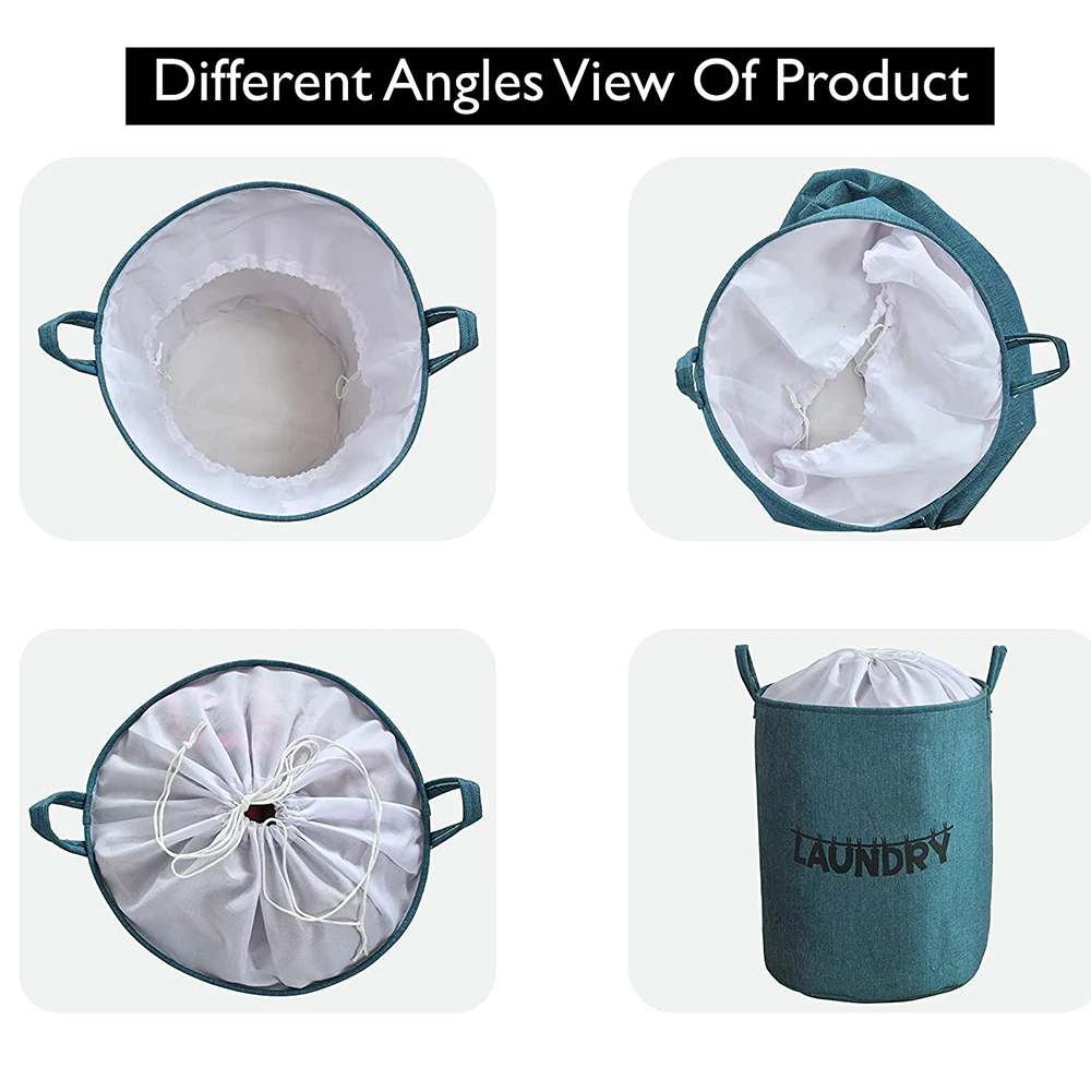 Custom Made Laundry Bags Blue Color Plain Dyed Customized Laundry Bags With OEM Service In Bulk Wholesale