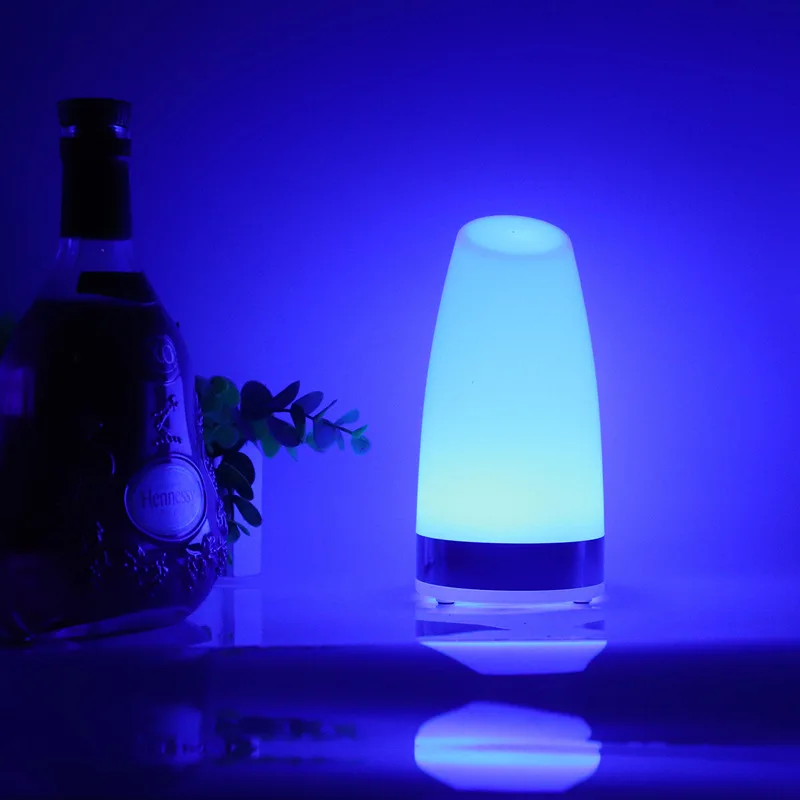 Portable USB Rechargeable Touch Dimming LED Colorful Table Lamp For Desk Bedside Holiday Christmas Gift Party Ambient