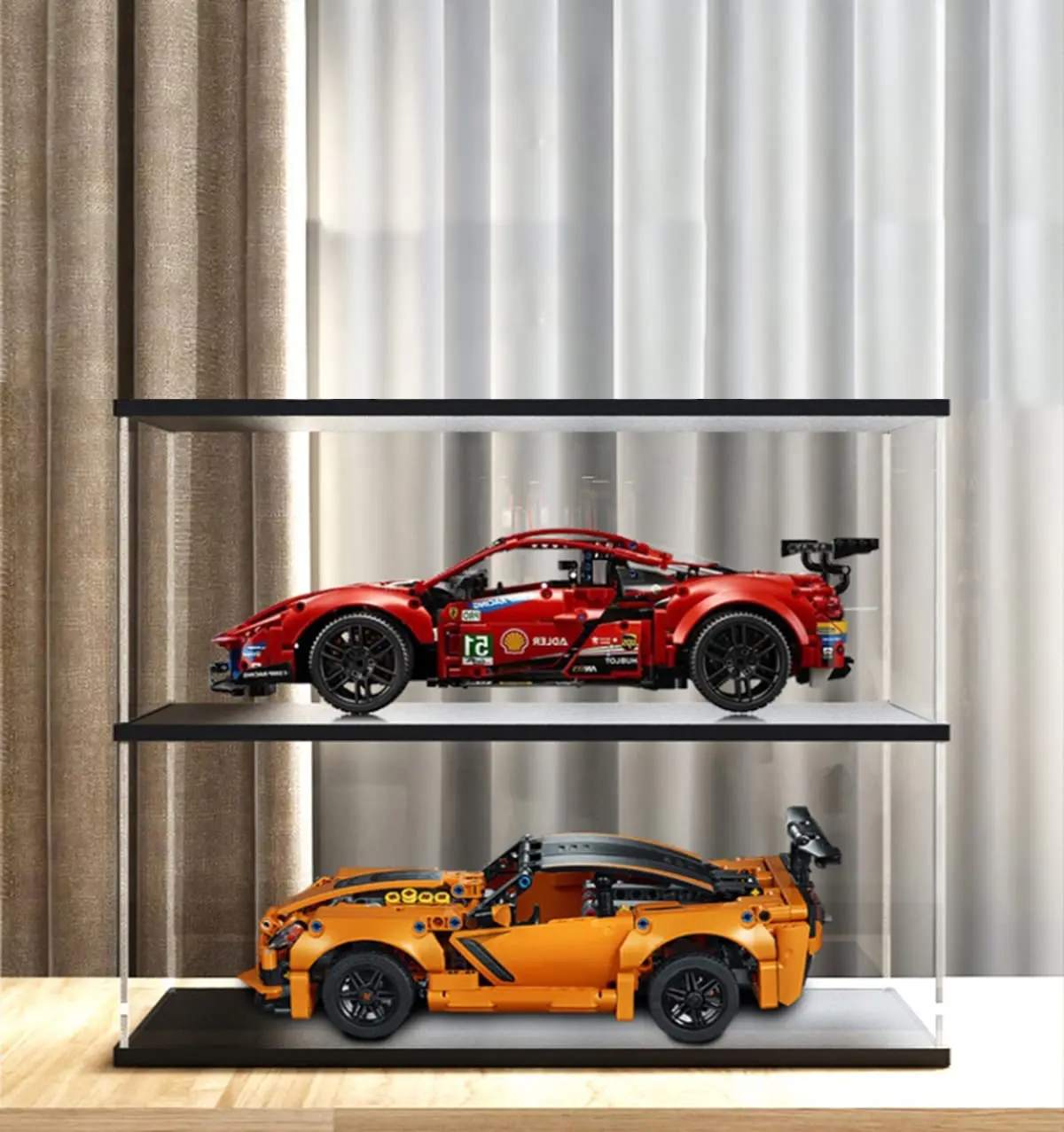 Wall Mount Clear Acrylic Toy Figure Display Cases For Model Cars Countertop Storage Box