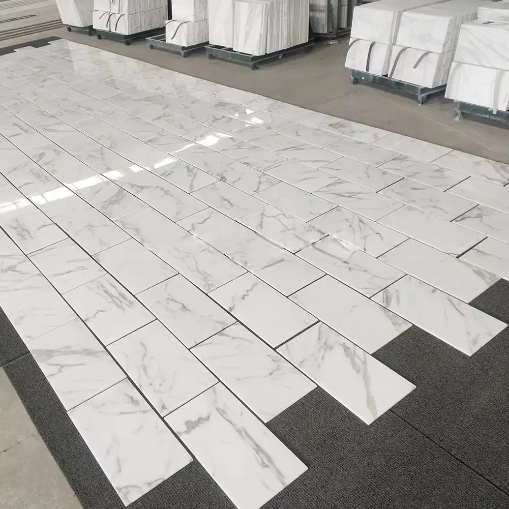 Centurymosaic Calacatta Gold Marble Polished Tile for Floor Interior Wholesale