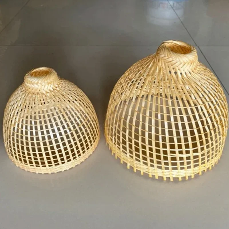 Hot Sale Bamboo Hanging Lamp Pendant Light Asian Oblong Repurposed Fish Trap Ceiling Lamp High Quality Vietnam Supplier