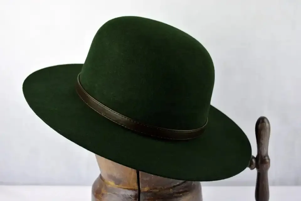 Custom Logo High Quality Wholesale Wool Fedora Hat Wide Custom Logo Black Fedora Hats For Men