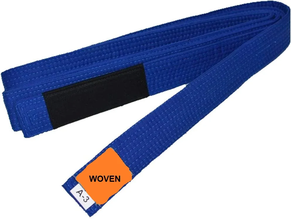 100% Cotton Jiu Jitsu BJJ Karte Belt Grey with White Stripe Size A1 & 220 CM Long X 4.5 CM Wide 8 Stitching
