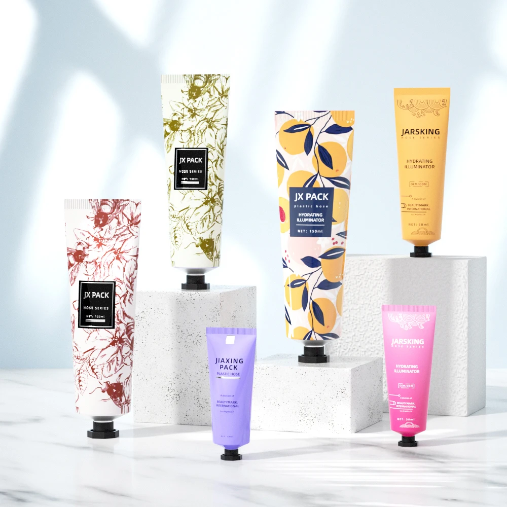 Custom toothpaste squeeze collapsible tubes hand cream empty packaging aluminum tube for cosmetic