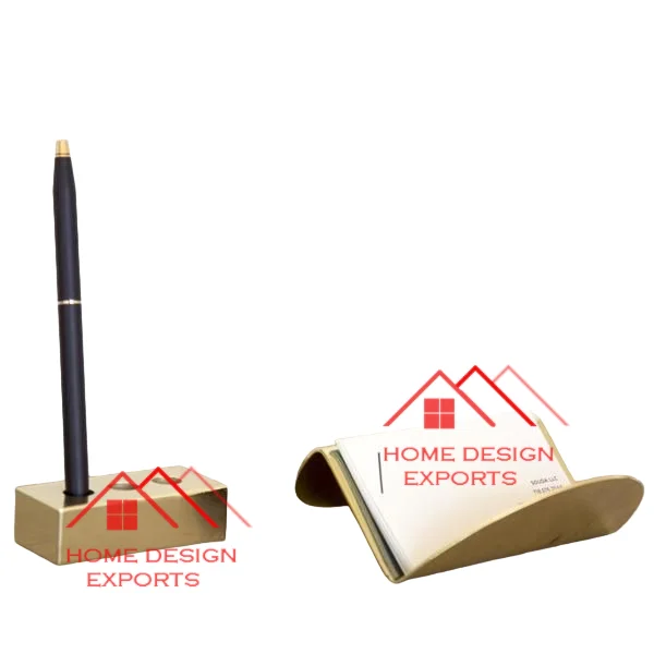 Pen Holder  Decorative Metal Card Holder In Gold finished best Selling Trending Products visiting Card Holder Card Stand