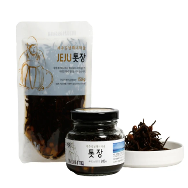 High Quality Seaweed Korean Food PICKLED HIJIKI Korean Seaweed Fresh Ingredients Herbs Sauce or Side Dish Salty Taste