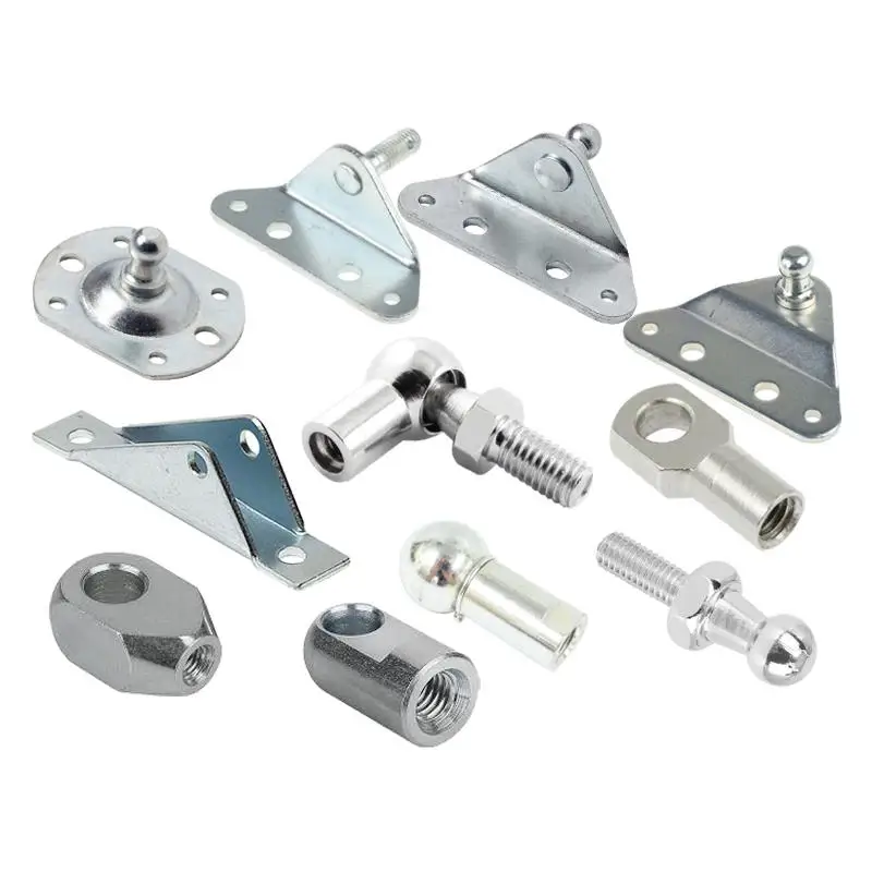 Custom gas spring lift support prop strut ball stud bracket