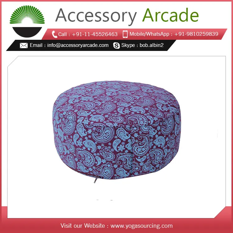 Direct Factory Supplier Product Zafu Meditation Round Non-Pleated Cushion- Full Printed At Good Price