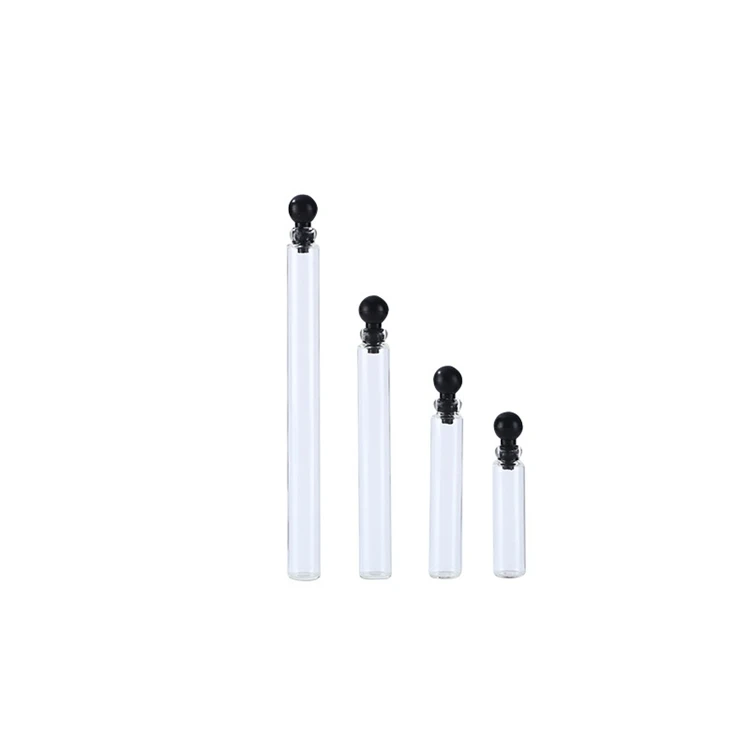 Disposable 1ml/2ml/3ml/5ml  Essence Liquid Bottle Press Spray Refill Perfume Bottle Horsetail Cork Bottled With Water