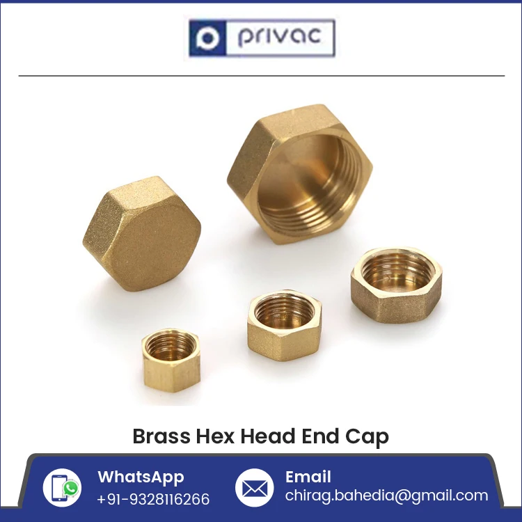 Best Price Female Threads Pipe End Cap Brass Hex Head End Stop Fitting for Air Gas Water Pipe Line