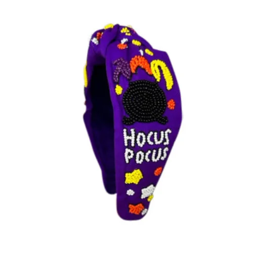 Hocus Pocus Halloween Beaded Headband - Enchanting Charm for a Magical Costume Look