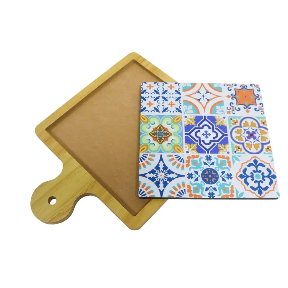 Hot sell custom coaster set for square wood coasters sublimation mdf pot mat