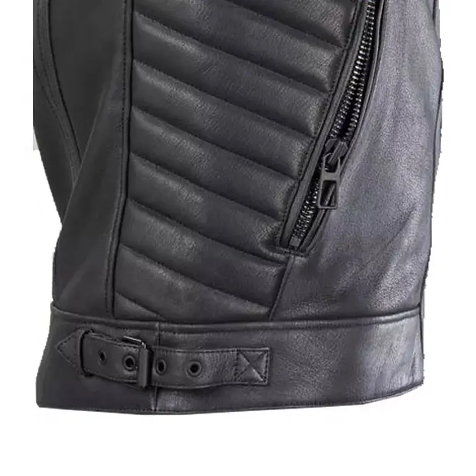 European And American Large Size Autumn And Winter New Mens Jacket Leather Black motorcycle jackets motocross	 Motorcycle & Auto