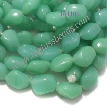 Rainbow Factory Direct Sale At Market Price Strings Oval Beads 12x8 Mm - Green Loose Crystal Beads