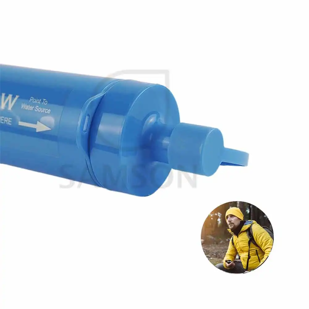 hot selling survival water filter straw bottle portable purifier for camping water portable filter water