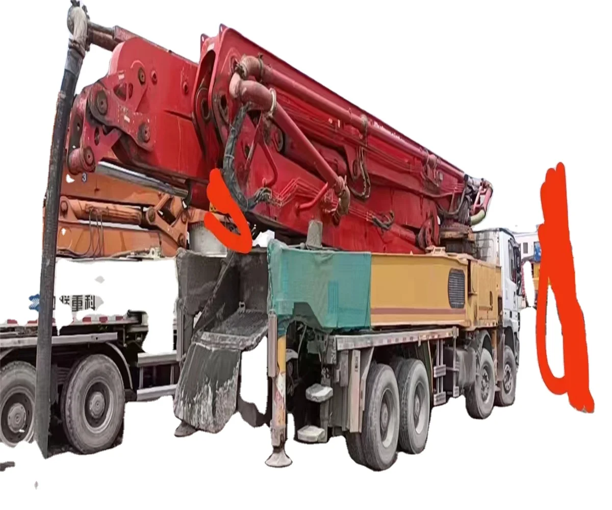 Used putzmeister 53m concrete pumps truck made in 2014