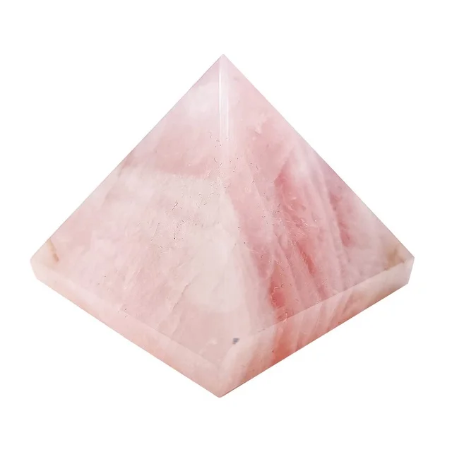 Wholesale Natural Rose Quartz Pyramid Polished Black Tourmaline Crystal Pyramid Healing Gemstone Tourmaline Pyramids
