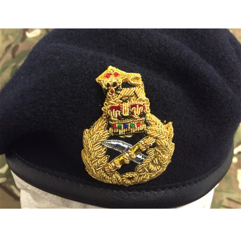 Customized Winter Serge Cloth Officer Hat with Sun Visor Insignia Emblem for Sports Outdoor Use Barathia Peck Hat Emblem