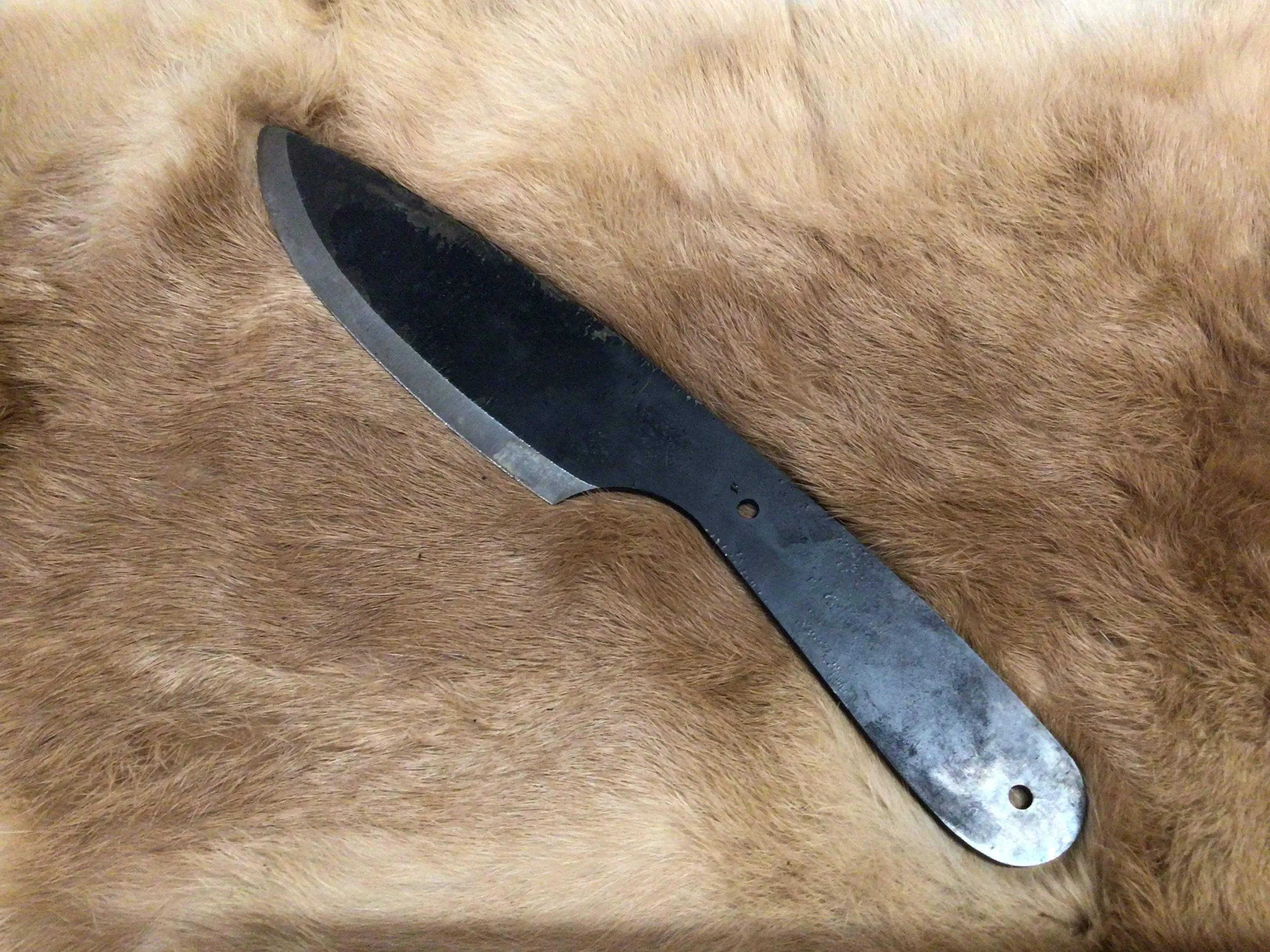 Custom Handmade Jeff White Heavy Bush Knife Blank Carbon Steel Billet  Knives Billet Camping Hunting Knife