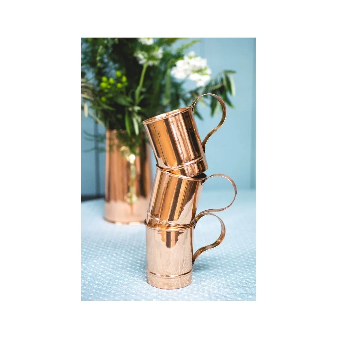 Antique Pure Copper Mugs Pure drink with ayurvedic health benefits Copper Mugs by Home Decor Style At Affordable Price
