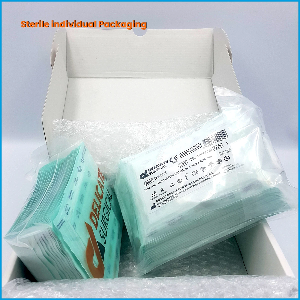 High Quality Low Priced 111mm Padget Dermatome Blade Stainless Steel for Sterile Dermatome Manual Power Source High Sales