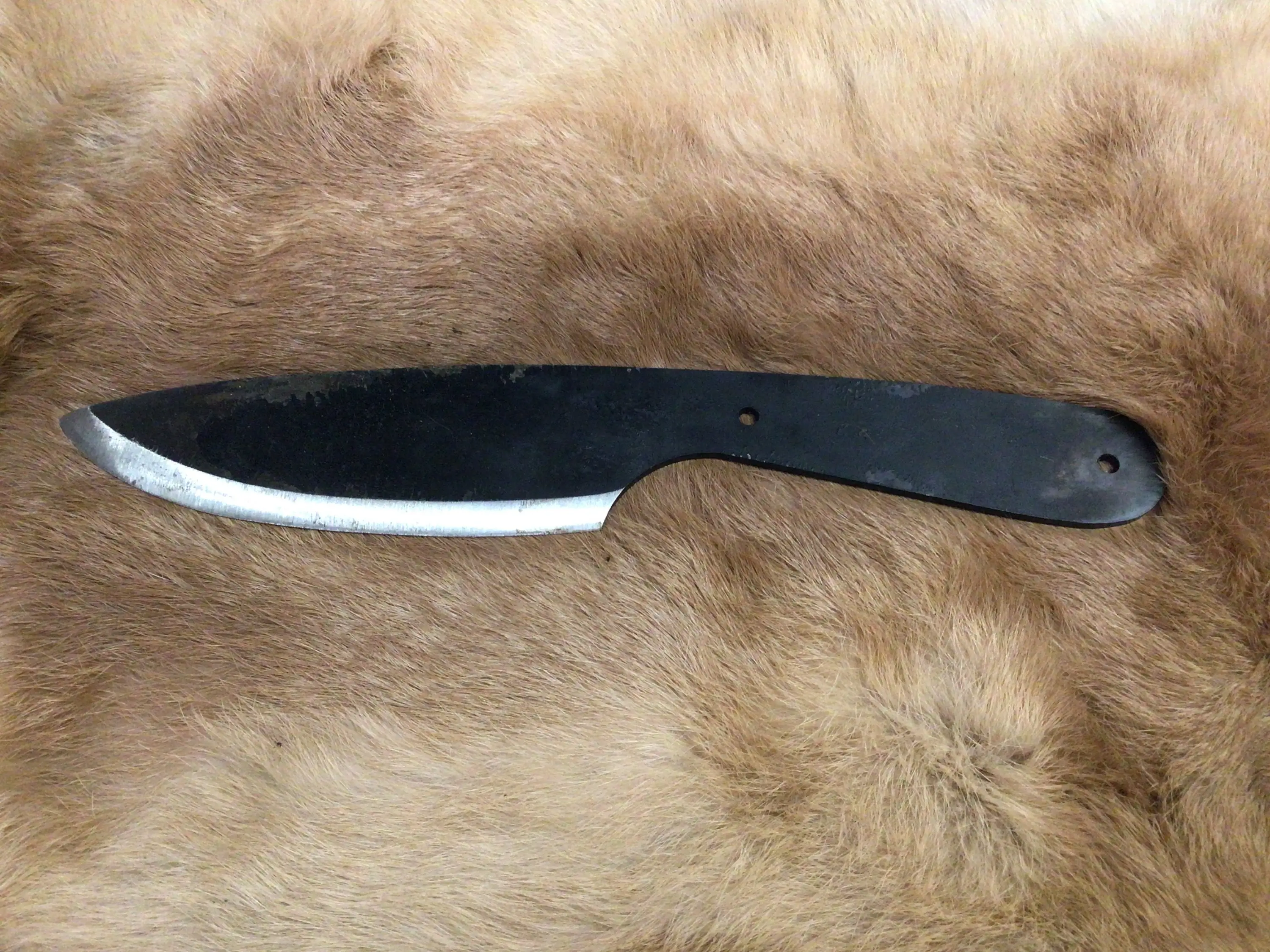 Custom Handmade Jeff White Heavy Bush Knife Blank Carbon Steel Billet  Knives Billet Camping Hunting Knife