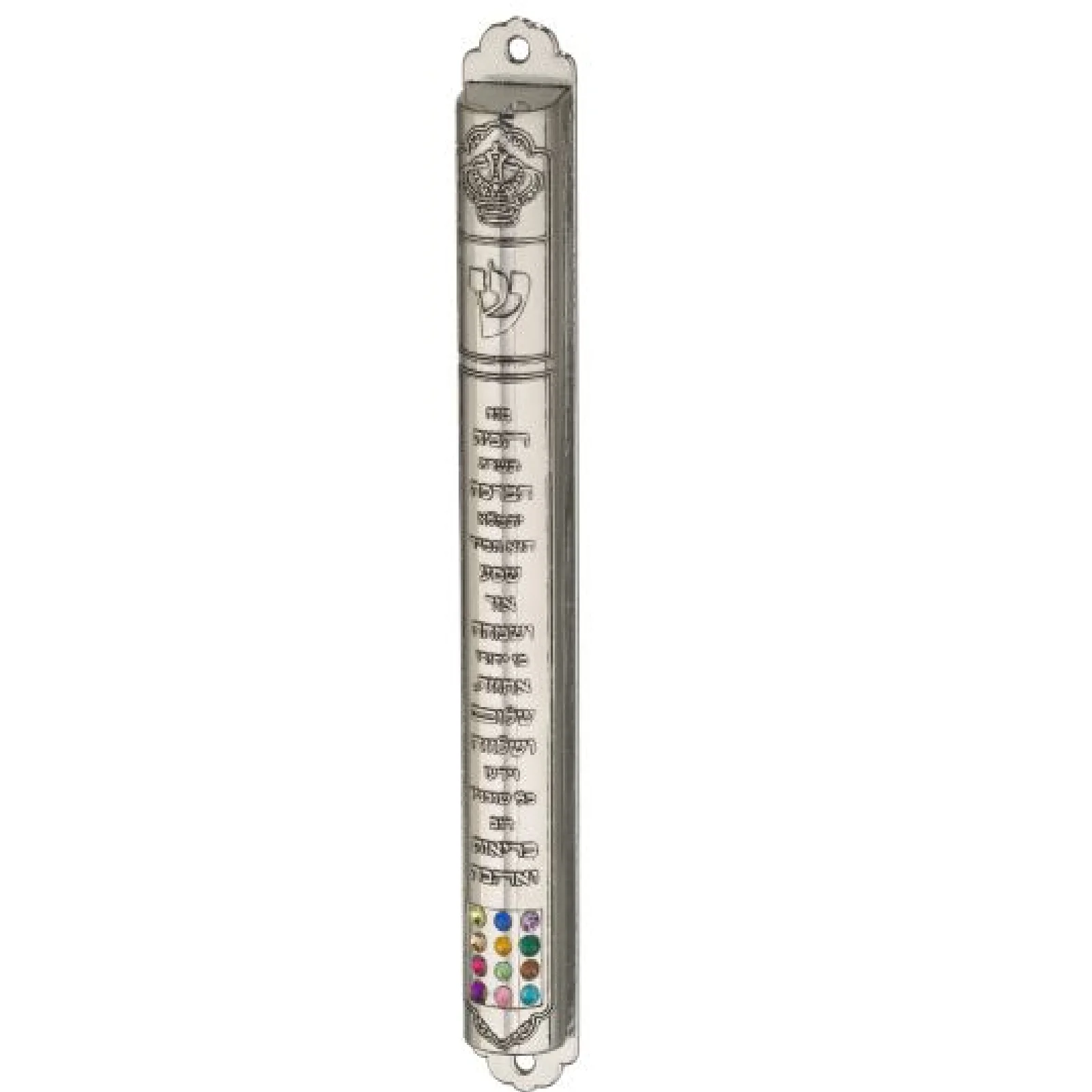Metal Mezuzah 12 cm with Hebrew Home Blessing Metal Mezuzah House Warming Gift Door scroll Metal Mezuzah at Wholesale Price