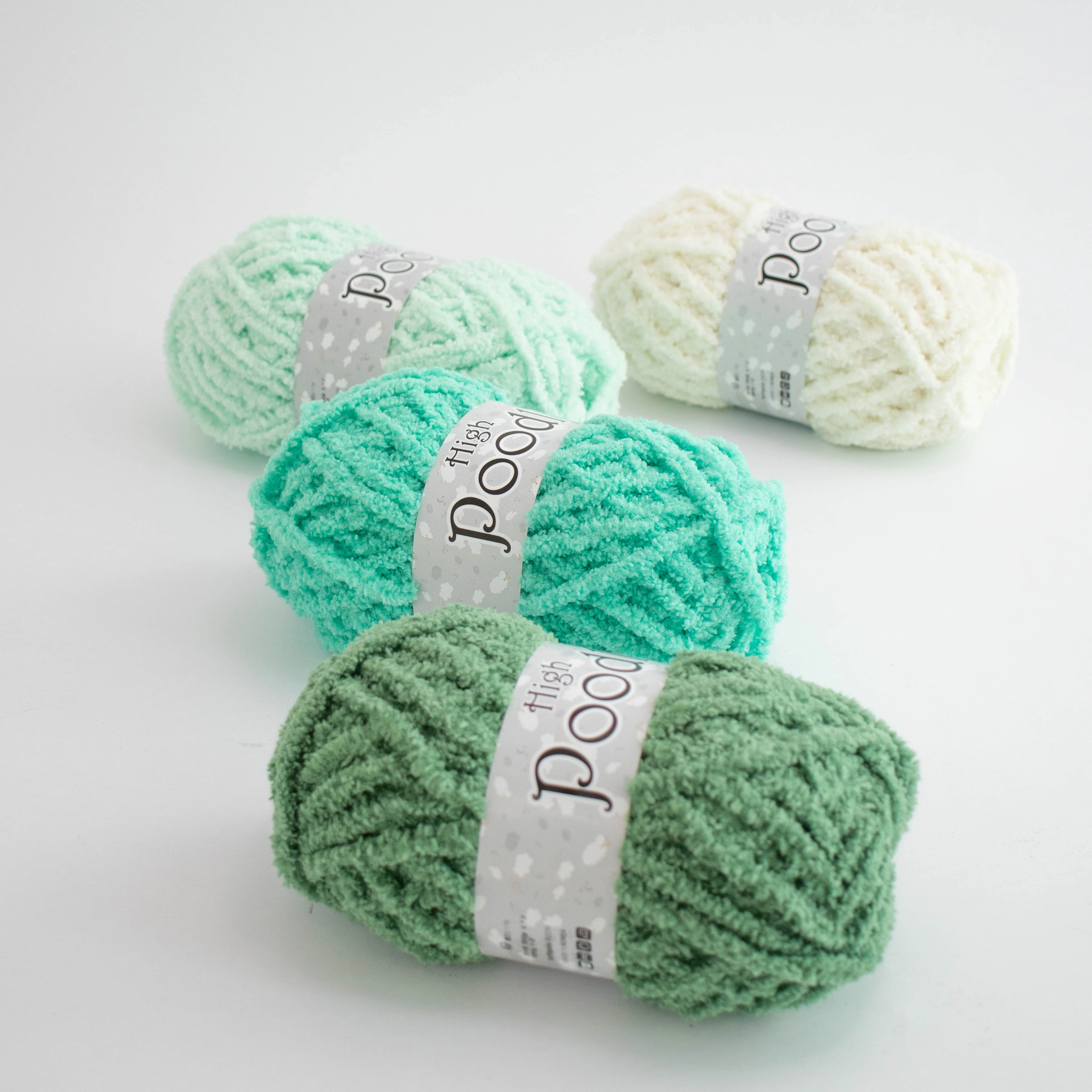 High Poodle (80g) Softpoly Yarn soft and fluffy for Crochet Knitters Made in South Korea