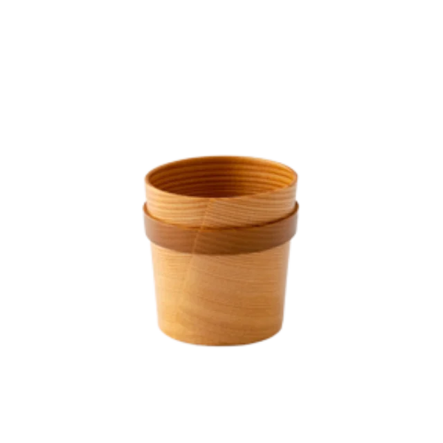 Made In Japan Design Handmade Wooden Soup & Side Bowl 7oz Japanese Traditional Crafts Oodate-Magewappa Dinnerware