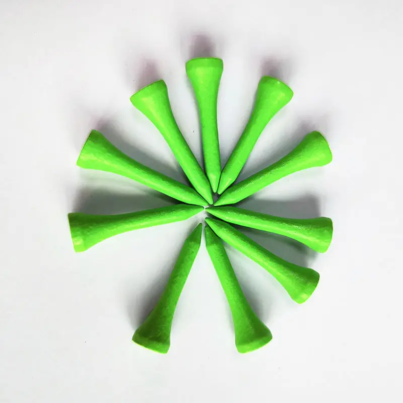 Custom Logo Bamboo Tees Logo Printed Wood Golf Tees Biodegradable 100% Natural Bamboo Golf Tees