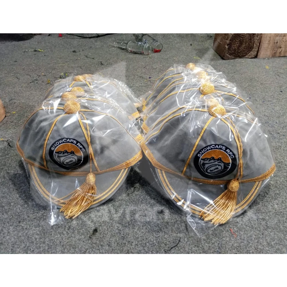 Honours cap velvet international rugby Caps Custom Wholesale Honours Caps Manufacturer and supplier