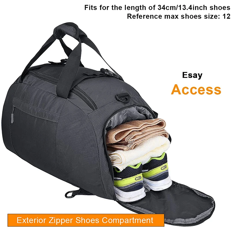 Custom Made 3-Way Duffle Backpack Gym Bag for Men Women Sports Duffel Bag with Shoe Compartment Travel Backpack Luggage