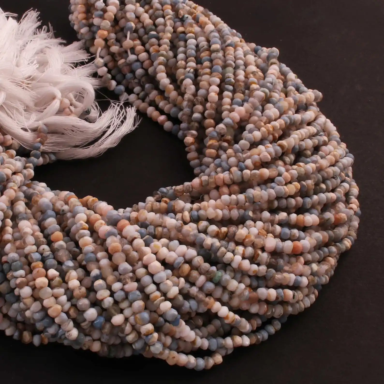 Исключительно красивый дизайнерский полудрагоценный камень, 5 нитей, валунные опаловые бусины для мужчин и женщин, ювелирные изделия, изготовление драгоценных камней