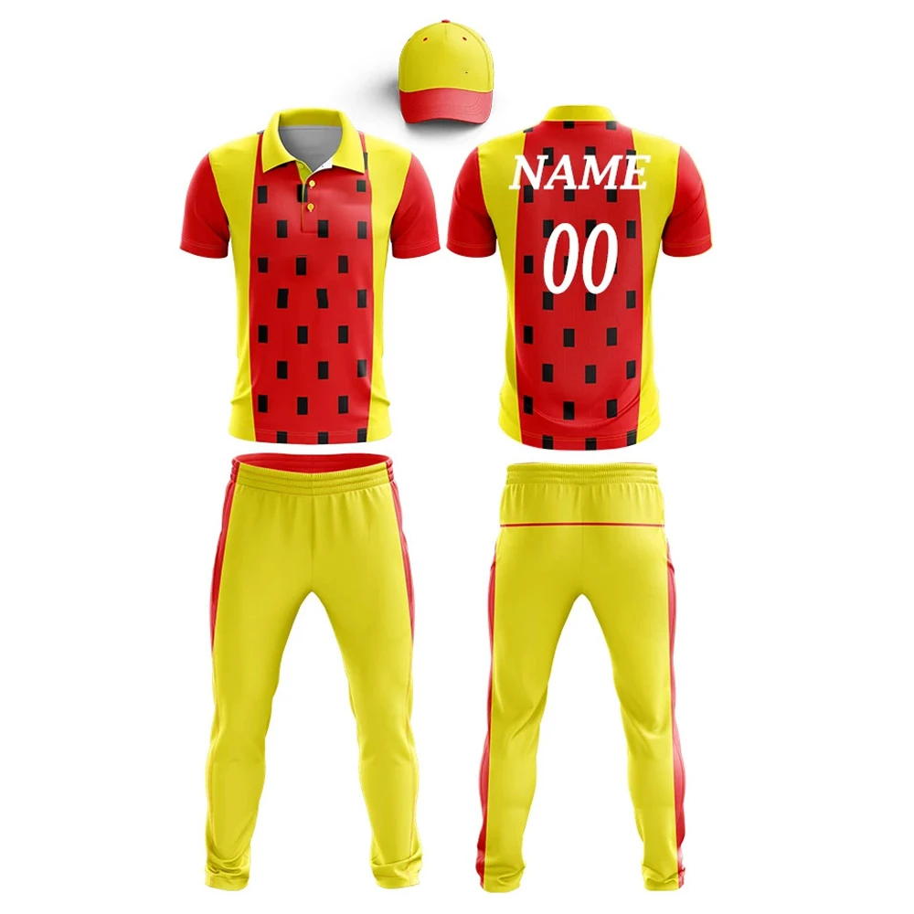 Sports Wear Cheap Price Wholesale 2023 Customized Logo Printing New Design Cricket Uniform In Multi Colors