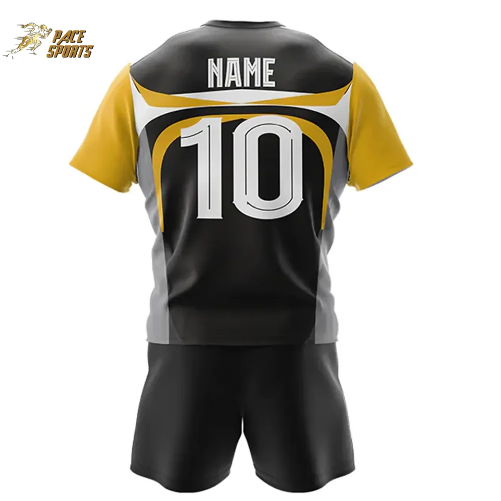 Stylish Unisex Rugby Shirt Shorts High Quality Sublimated Design Thick Breathable Adults Sport Wear Hot Sale Custom Uniform Set