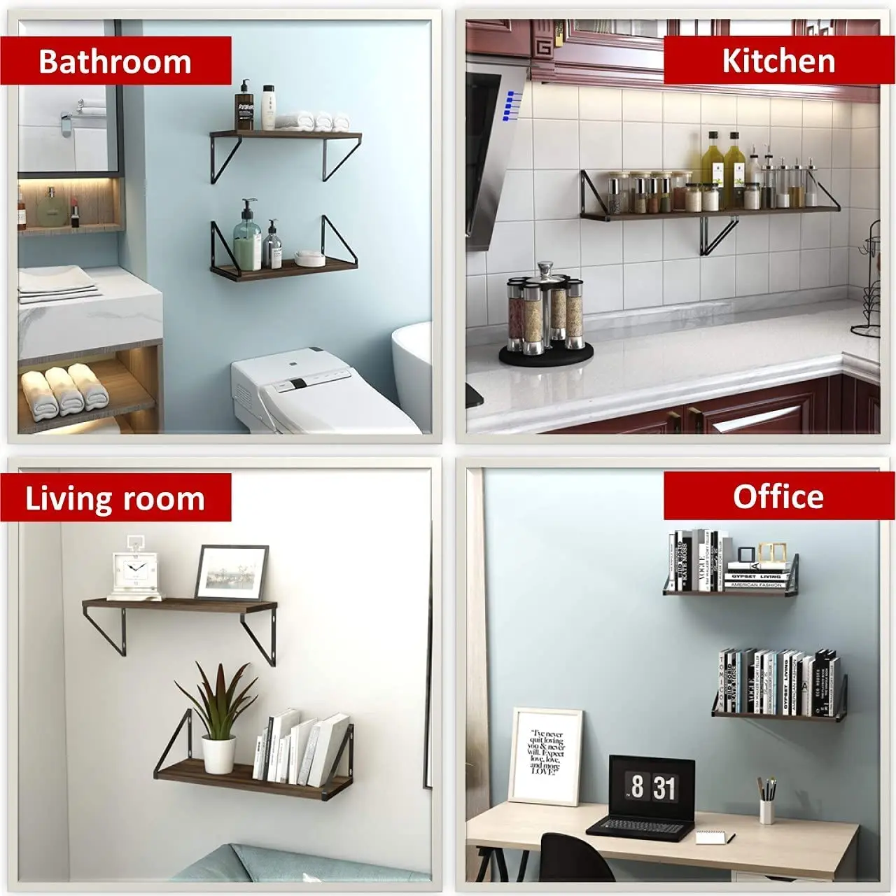 High Quality Black heavy duty Metal Wall Hanging Shelf Bracket from Indian Manufacturer At Best Affordable Price