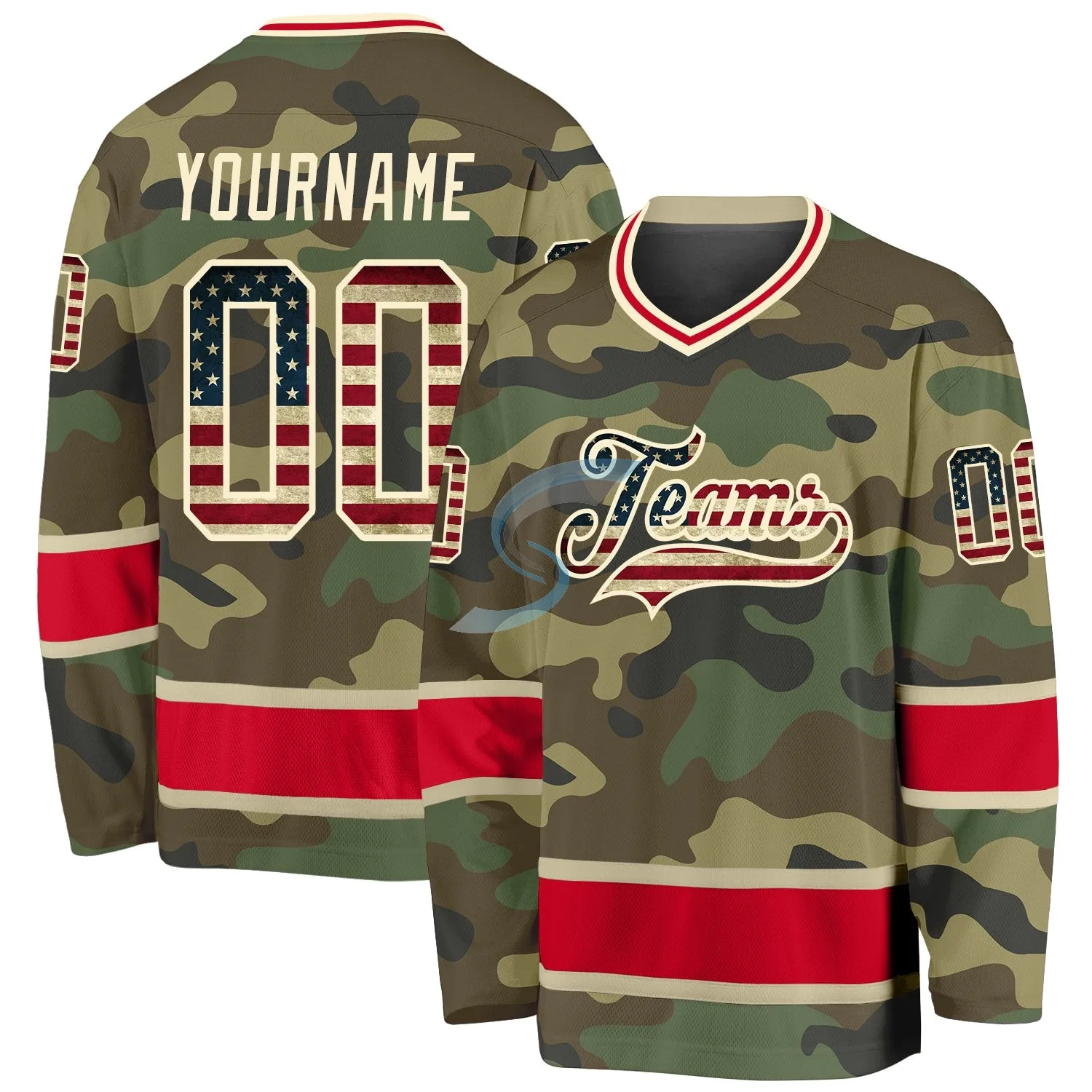 Ice Hockey Shirts Custom Hockey Jersey Golden Sublimation Embroidery Unisex OEM Customized Anti Technics Logo Style Time Knights