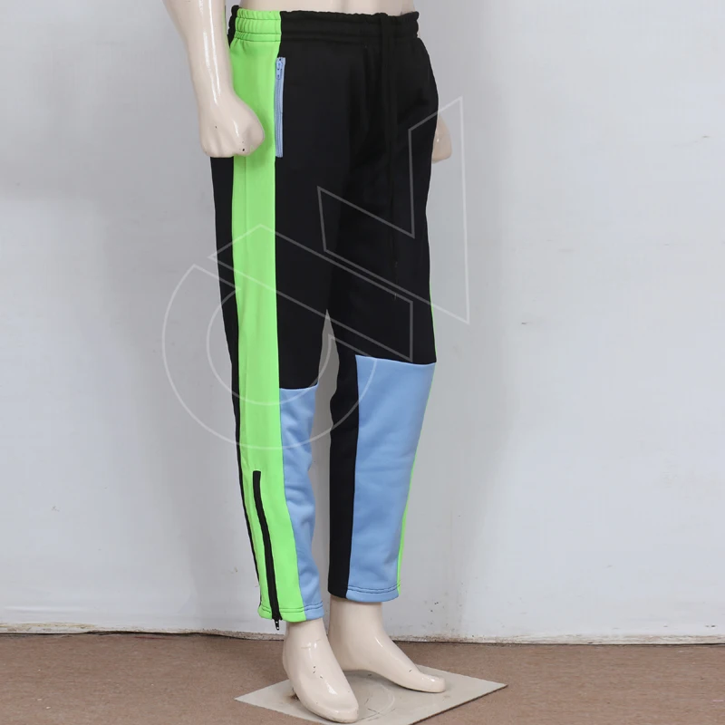 Contract Colors Streetwear Men Drawstring Jogger Pants