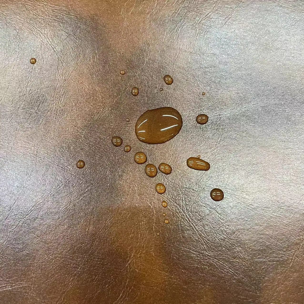 Hot Sale Two Tone PVC Synthetic Leather For Sofa, Waterproof Customized Oil Printed Artificial Leather For Furniture