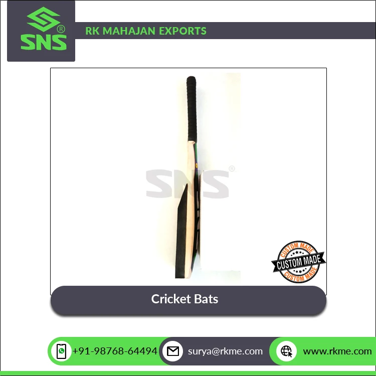 Indian Manufacturer of Best Quality Poplar Wood Made Leather/ Soft Ball Cricket Bats for Catching & Fielding Practice for Sale