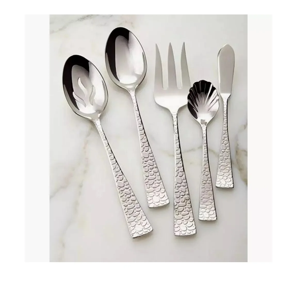 New Design Metal Cutlery Set New Metal Flatware Set of 4 New Metal Flatware In Wholesale Price New Spoon And Fork