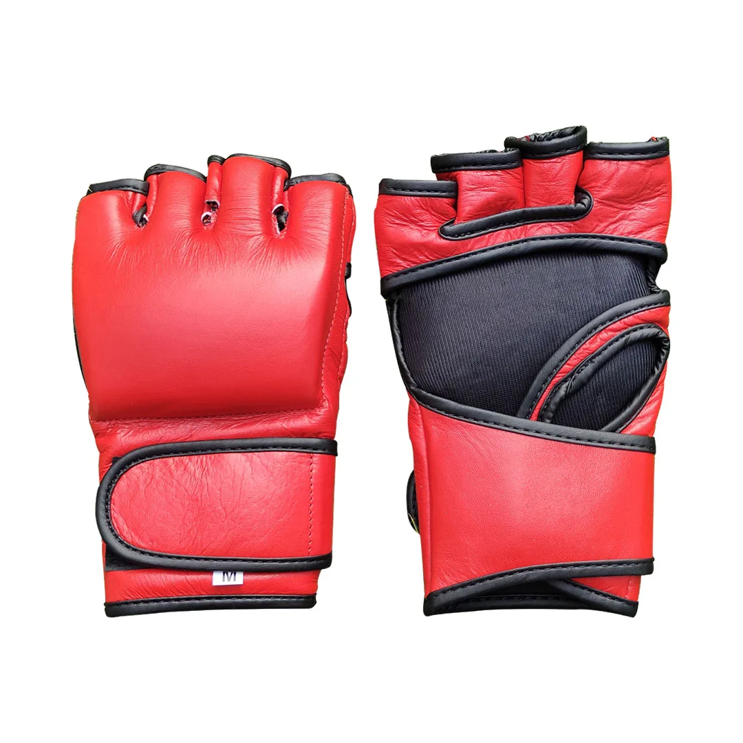 wholesale  Martial Arts Gloves Customized Fight Training MMA Grappling Gloves Pakistan Made Leather MMA Gloves