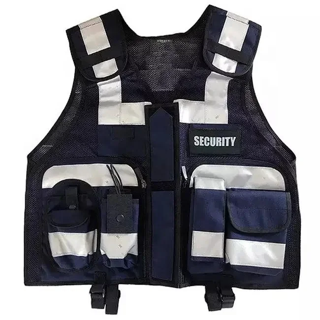 Security High Visibility Reflective Vest Front Zipper Cheap Price Custom Safety Vests Hi Viz Tactical paramedical vest
